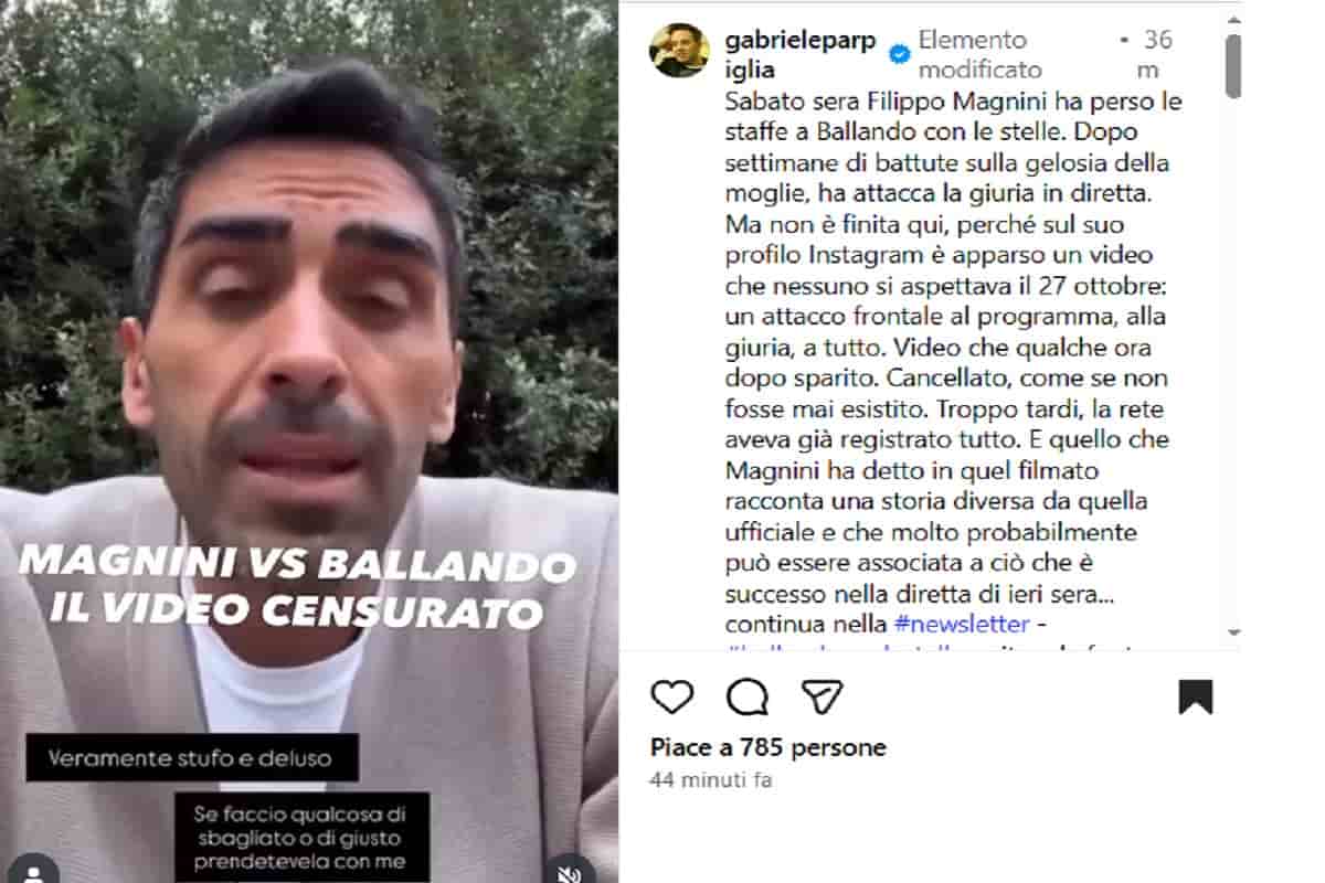 post di gabriele parpiglia su filippo magnini