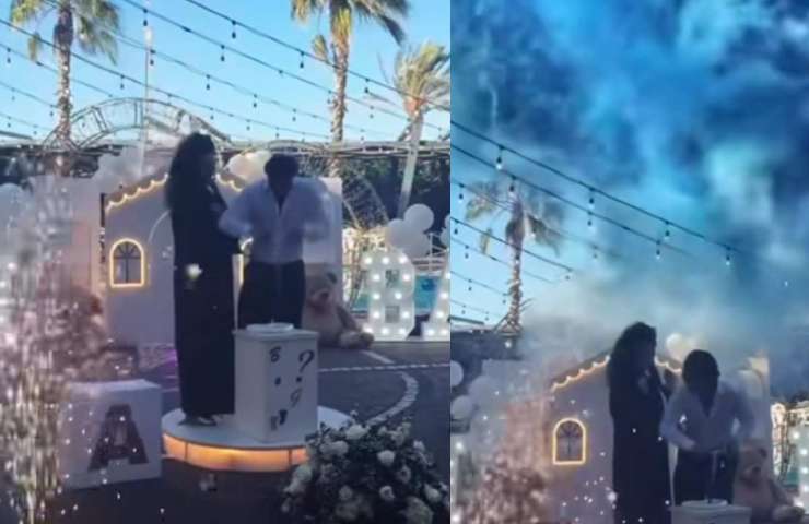 gender reveal di Raffaella fico 