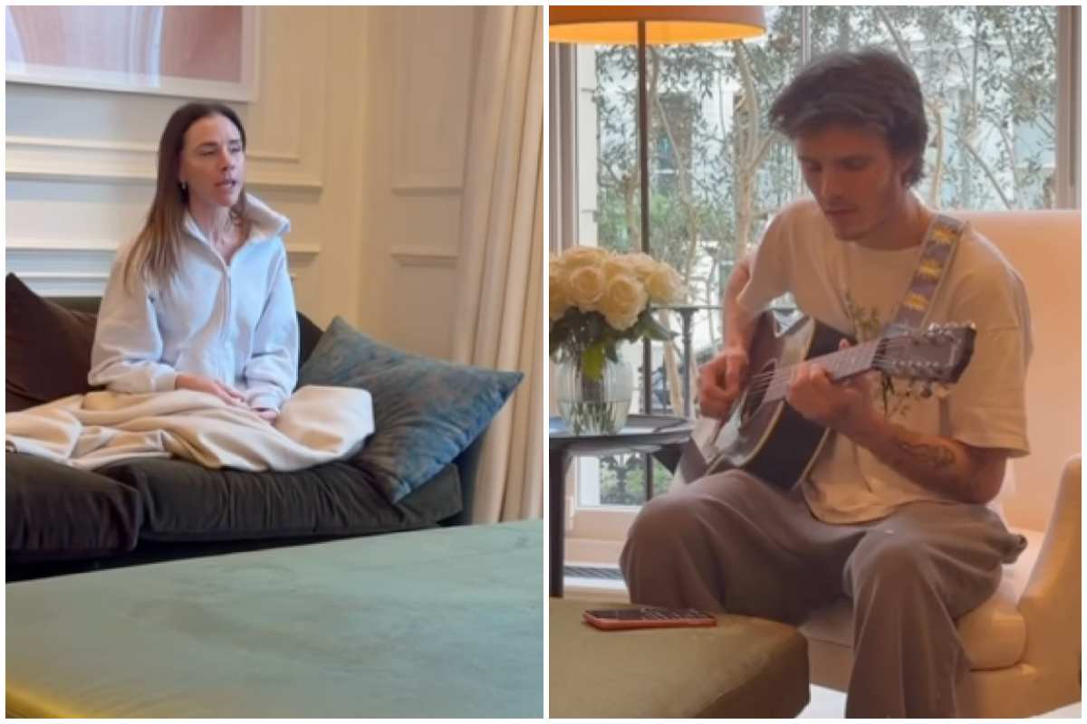 victoria beckam e suo figlio