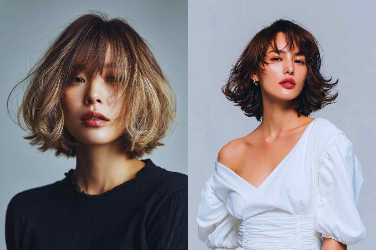 Due ragazze con i capelli bob strutturato