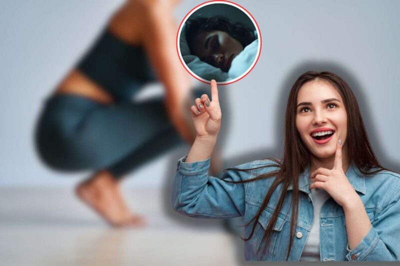 donna che fa pilates, un'altra che dorme beatamente in icona e un'altra che la indica