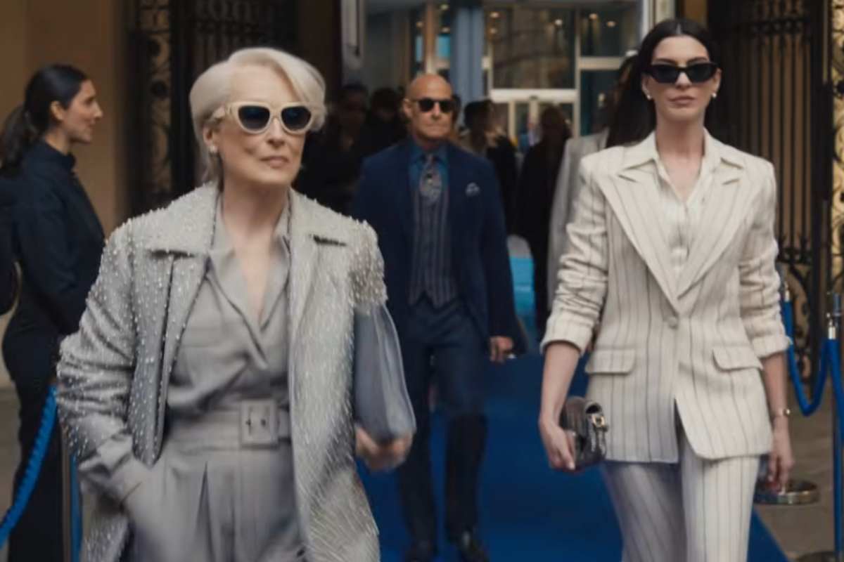 Meryl Streep e Anne Hathaway sul set de Il Diavolo veste Prada 2