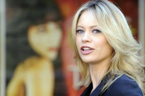 Anna Falchi, foto Amarcord per il secondo Scudetto della Lazio (Getty Images)