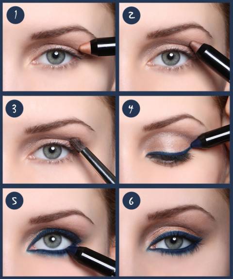 TUTORIAL FOTOGRAFICO MAKE UP: trucco occhi blu mare