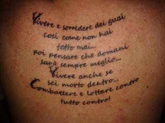 Tatuaggi Frasi Vasco Rossi